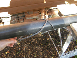 Over boom cross over - like the webbing.